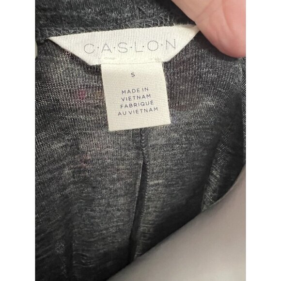 Caslon Womens Jersey Knit Wrap Midi Dress~Size Small~Grey Dark Charcoal L1 16 - Picture 7 of 8